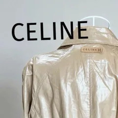 CELINE セリーヌ トレンチコート 撥水加工 貝釦　ロゴ　フランス製 40