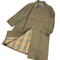 極美品 80～90s バーバリー ステンカラーコート レディース 白タグ