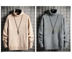 ニットセーター メンズ 男性用 ニット ハイネック セーター ケーブル 長袖 トップス シンプル 無地 秋冬 防寒 あったか おしゃれ ケーブルニット オフィス 通勤 通学 春 春服 秋 秋服 冬 冬服 暖かい