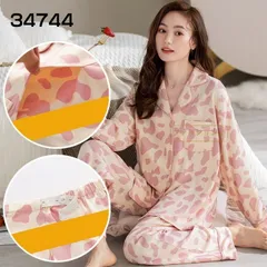 ルームウェア パジャマ レディース 前開き マタニティー 授乳 長袖 長ズボン 春夏秋冬 柔らかい ナイトウェア 上下セット 吸湿 吸汗 ご近所出かけ ポケット付き 総ゴム 部屋着 入院