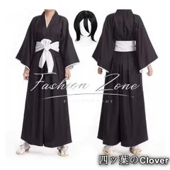 【美品・未使用新品】◆BLEACHブリーチ風 朽木ルキア コスプレ衣装 ウィッグ cosplayハロウィン演出服変装B251103