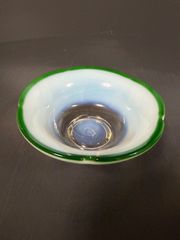 希少】大正ロマン 氷コップ 赤縁水玉文碗形氷コップ和ガラス