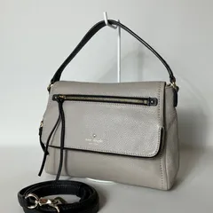 2510-88｜美品｜ケイトスペード 2WAY ハンドバッグ レザー グレージュ