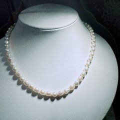 ハンドメイド コットンパールとスワロフスキーを贅沢に使用した