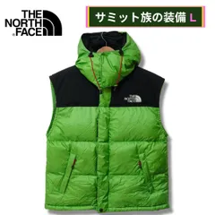 ノースフェイス サミットシリーズ ダウンベスト L 相当(表記: M ) ライムグリーン THE NORTH FACE SUMMIT SERIES WIND STOPPER ストリート Y2K ダウン ロゴ刺繍 マウンテンジャケット 古着 Z203