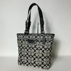 2510-208｜美品｜コーチ シグネチャー ハンドバッグ ブラック