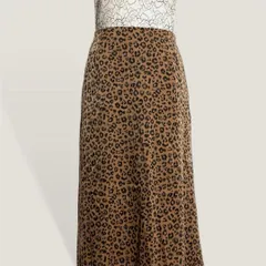 ❤️美品 アーバンリサーチ サニーレーベル アニマル レオパード ヒョウ柄 マキシ丈 ロングフレアスカート 36・S レディース 2770