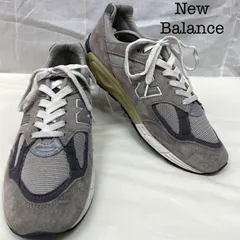 EU US ニューバランス M990GR2 990V2 MADE IN USA Gray USA製 グレー スウェード メッシュ メンズ 28.5cm ISItems【USED】【古着】【中古】50136462