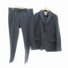 B&Y ユナイテッドアローズ BEAUTY&YOUTH ビューティー&ユース TORAY スーツ セットアップ シングル ジャケット パンツ 2B グレンチェック 千鳥格子 L 1222-139-1443 紺 ネイビー /JS