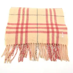 イーストボーイ マフラー ストール チェック柄 ウール ブランド レディース ピンク EASTBOY 【中古】