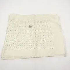 マーガレットハウエル ストール ドット柄 シルク ハンドプリント イングランド製 レディース アイボリー MARGARET HOWELL 【中古】