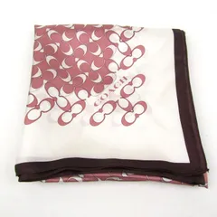 コーチ スカーフ シグネチャー シルク ブランド レディース ピンク COACH 【中古】