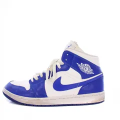 ナイキ NIKE Women's Air Jordan 1 Mid Kentucky Blue ウィメンズ エアジョーダン1 ミッド ケンタッキーブルー スニーカー US11.5 28.5cm BQ6472-104 /KH ☆AA★