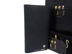 ■新品■未使用■ DAKS ダックス レザー 二つ折り 長財布 ウォレット 札入れ カード入れ メンズ ブラック系×マルチカラー FP7783のサムネイル