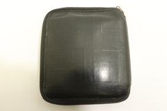 [Pre-owned] COMME des GARCONS Men's Wallet -- Round Zip Wallet COMME des GARCONS -- Black