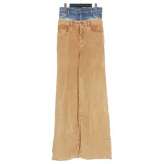 ディースクエアード DSQUARED2 23AW Twin Pack Jean レイヤード デニム コーデュロイパンツ 36 ベージュ/インディゴ S72LB0678 国内正規
