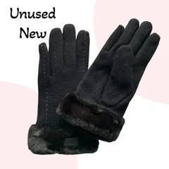 【未使用】Happy Island レディース手袋 裏起毛防寒手袋 スマホ対応  肌触りの良さや保温性の高さが特徴