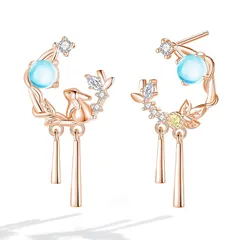 「シルバーサンダー」ピアス レディース 人気 金属アレルギー対応 ピアス アクアマリン 3月 誕生石 18金 ピンクゴールド 揺れる 金属アレルギー対応 つけっぱなし シンプル 大人 人気 アクセサリーバレンタインデー 記念日 誕生日 プレゼント 女性 0