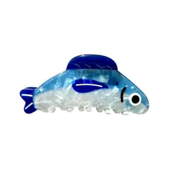 魚 バレッタ ヘアアクセサリー ヘアクリップ 髪留め 髪 フィッシュ 釣り 海