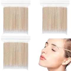 JUJUGO 精密綿棒 極細綿棒 300本セット （先細設計）精密クリーニング対応 メイク ネイル 模型塗装 電子機器お手入れ 1