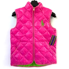 ◼️RALPH LAUREN◼️ ✨新品タグ付き✨ キルティング ダウンベスト  キッズ ジュニア 女の子 140