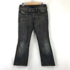 DIESEL/ディーゼル★ブラックデニムパンツ【W28/股下72cm/レディース/黒/グレー】ズボン/ボトムス/Pants/Trouser◆BJ123-h<sale>