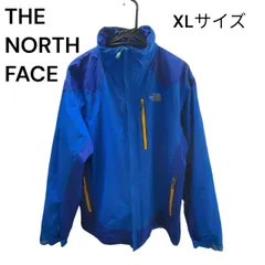 ノースフェイス ゴアテックス マウンテンジャケット ブルー×ネイビーxイエロー ダブルジップ THE NORTH FACE GORE-TEX XLサイズ メンズ ベンチレーション NFJ06