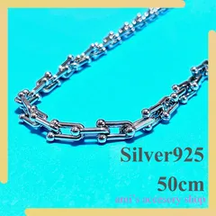 【新春初売りセール】ハードウェア レイヤードチェーン ネックレス メンズ レディース シルバー925 Uチェーン アンカー