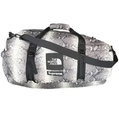 【中古】 SUPREME シュプリーム THE NORTH FACE 18SS ノースフェイスコラボ パイソン 蛇柄 ダッフルバッグ キャリーオンバッグ 折り畳み可能 軽量 大容量 旅行 メンズ 25032319 MK