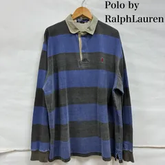 ポロバイラルフローレン 80's 90's ラガーシャツ ボーダー ワンポイント ポニー 刺繍 ヴィンテージ メンズ L ISItems【USED】【古着】【中古】50134537