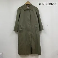 バーバリーズ ステンカラー コート ジャケット ボタン 裏地 ノバチェック 玉虫色 サイズ7AB2 レディース - ISItems【USED】【古着】【中古】50146037