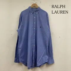 ラルフローレン 長袖 オックスフォード ボタンダウンシャツ ブラウス Shirt ロングスリーブ ポニーロゴ 刺繍 ワンポイント サイズXLT メンズ - ISItems【USED】【古着】【中古】50146026