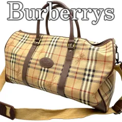 バーバリーズ シャドーホース チェック 2WAY ボストンバッグ メンズ Burberrys Check Boston Bag Vintage Y2K