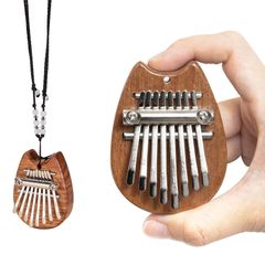 【Fast Shipping】LIKENNY Kalimba Thumb Piano 8 Keys Premium Wood Mini Finger Piano Finger Percussion Instrument Finger Music Box Beginner Set for Children and Adults