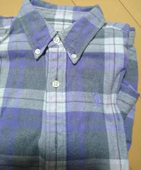 ラルフローレン　チェックシャツ　130 パープル　紫