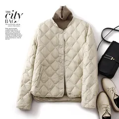 新品レディース ダウンジャケット ブルゾン キルティング 中綿ジャケット 中綿コート 冬 アウター 防風 防寒 ジャンパー シンプル