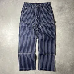 ✅新品未使用　ウォバッシュ　ストライプ　パンツ　ワイド　ヒッコリー　W32 新品未使用 ウォバッシュ ストライプ パンツ ワイド ヒッコリー