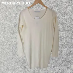 MERCURY DUO クリーム色 長袖ニット Fサイズ