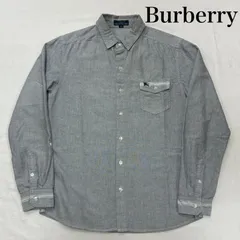 バーバリー・ブルーレーベル ボタンダウン コットン シャツ フラップポケット ボーダー FE832-414-29 メンズ S ISItems【USED】【古着】【中古】50135563
