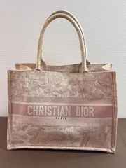 クリスチャンディオール ブック トートバック ピンク ミディアム