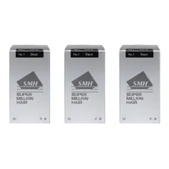 ルアン スーパーミリオンヘアー 30g No.1 ブラック 3点セット B3 のサムネイル