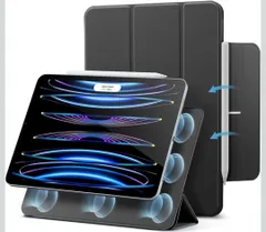 ★ESR iPad Pro 11インチ ケース 第4/3/2/1世代(2022/2021/2020/2018)専用 マグネット吸着式 Pencil 2対応 三つ折スタンド オートスリープ/ウェイク機能 Reboundシリーズ ブラック