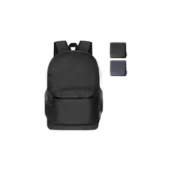 [pack all] 軽量バックパック 折りたたみ リュック撥水加工 ハイキングデイパック 18L コンパクト アウトドア 旅行 便利グッズ（ブラック） 0