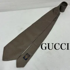 グッチ イタリア製 シルク ネクタイ チェック 裏GG柄 メンズ - ISItems【USED】【古着】【中古】50135809