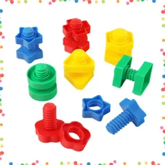 【在庫処分】取付板2枚】) + 【ボルト8組 (ジッパー付き袋包装 ドライバーの組み合わせセットおもちゃの形状マッチングビルディングブロック組み立て子供の教育早期教育モンテッソーリDIYナットおもちゃ誕生日プレゼント3歳以上に適しています