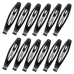 12個 韓国のヘアピン 髪留め 前髪BBクリップ パッチンピン ヘアクリップ 髪留め クリップ 髪 クリップ 子供 しっかりとまる 跡がつかないピン男女兼用 (7.5cm) 0