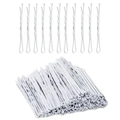 Zhejia ヘアピン（60枚セット） ホワイト ナースピン バレリーナ愛用 白鳥の湖 スワンピン 砕髪固定 髪束ね ヘアアレンジ ヘアクリップ レディース 女の子 アメリカピン 0