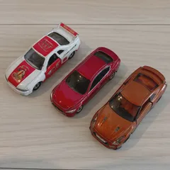 トミカ ミニカー 日産スカイライン マクドナルド 赤 オレンジ GTR 3台