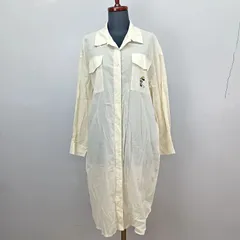 Disney　by bellemaison　S〜М サイズ　シャツワンピース　薄手　透け感あり　ミニー　コットン100%　ディズニー　ベルメゾン