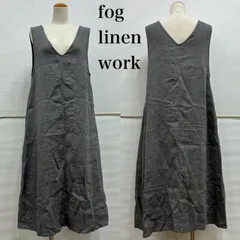 フォグリネンワーク リネン ロング ワンピース ノースリーブ レディース - ISItems【USED】【古着】【中古】50138441